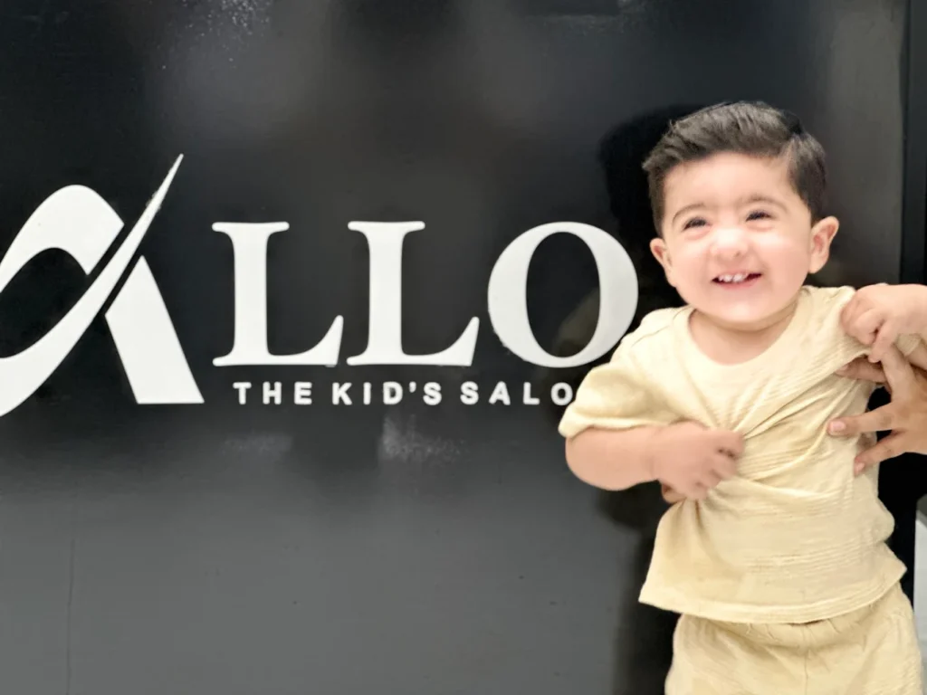 Allo Kids Salon, Barber shop in Chakwal, Pakistan.