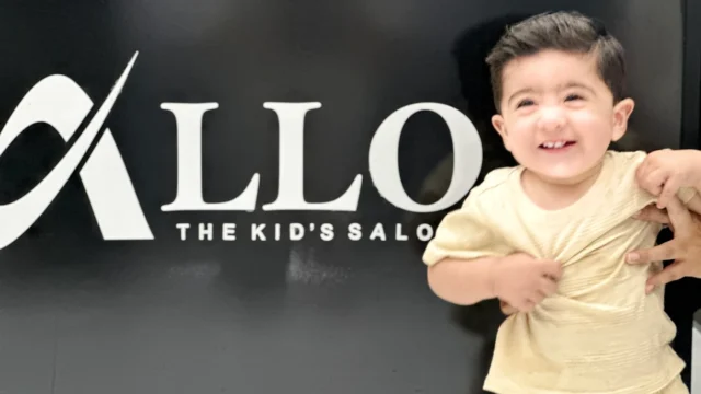 Allo Kids Salon, Barber shop in Chakwal, Pakistan.