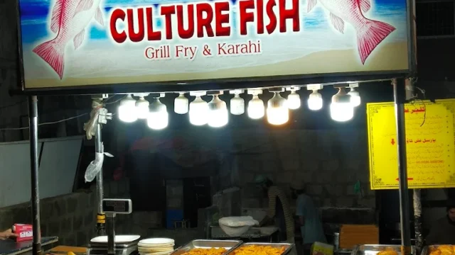 Culture Fish restaurant, in Karachi, Pakistan.